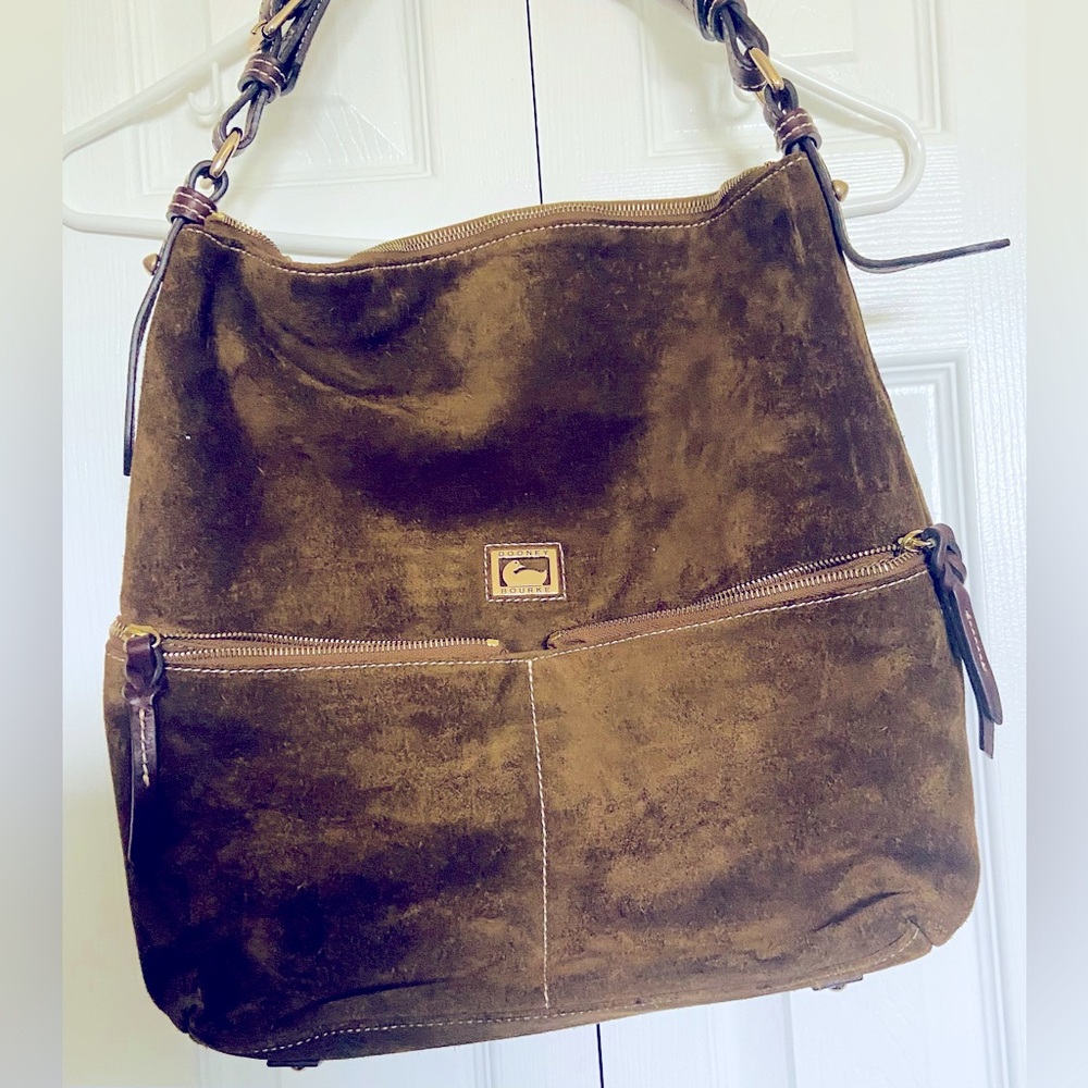 Dooney and Bourke suede Dillen hobo